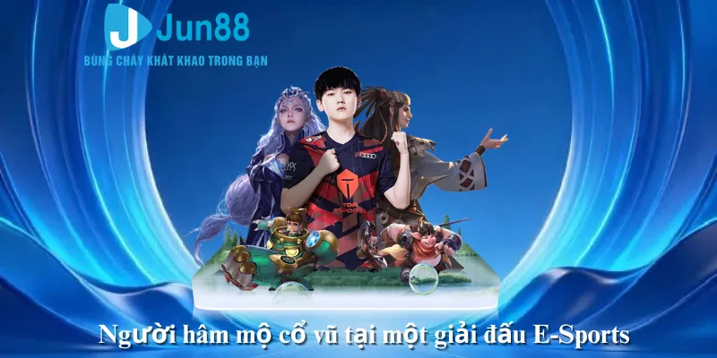Người hâm mộ cổ vũ tại một giải đấu E-Sports